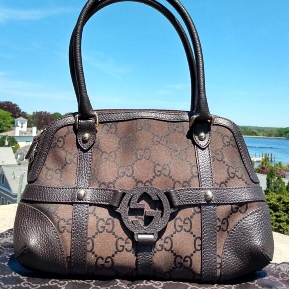 NEW, Gucci Interlocking GG Monogram Royal Reins Bag - Picture 2 of 16